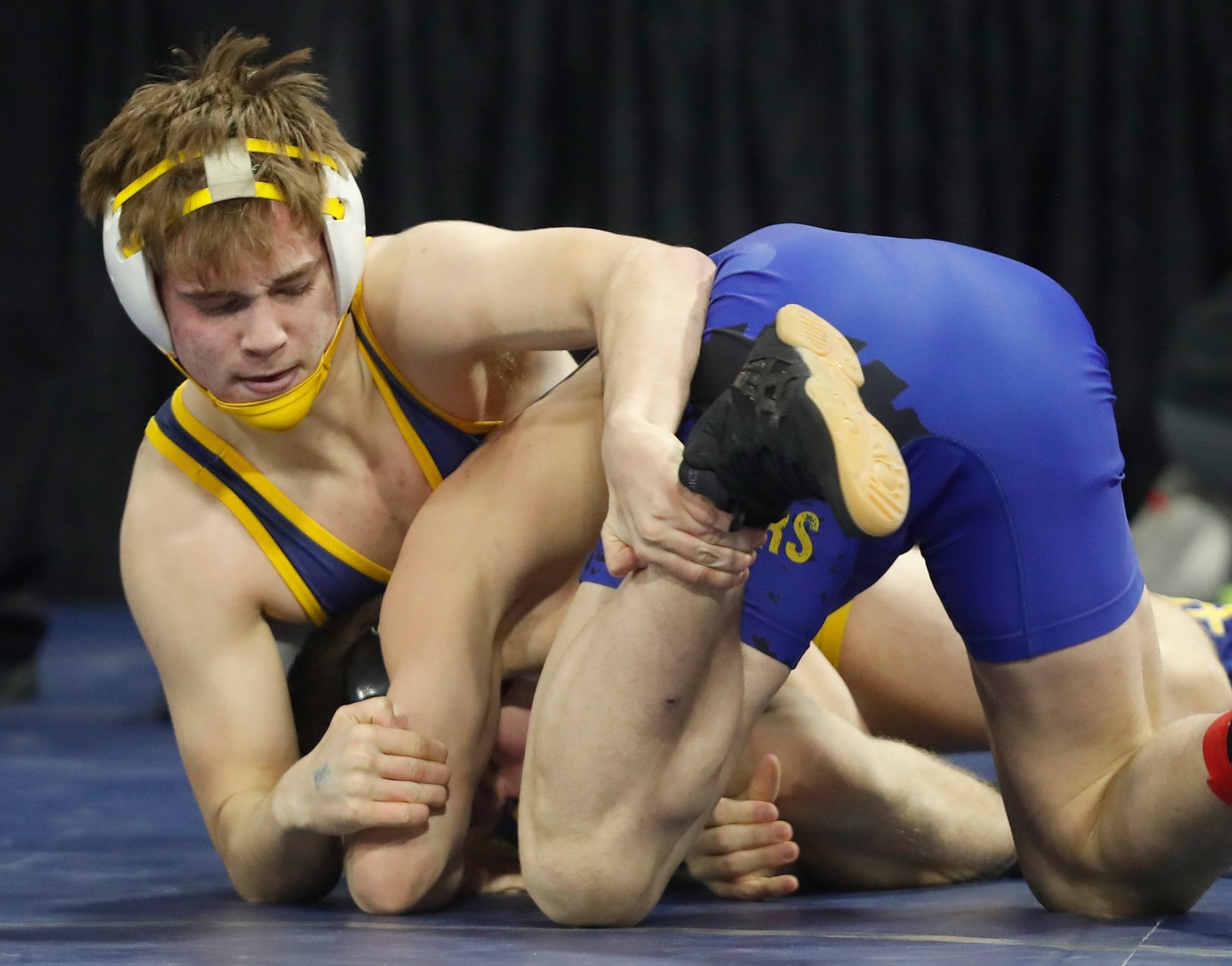 First round of state wrestling